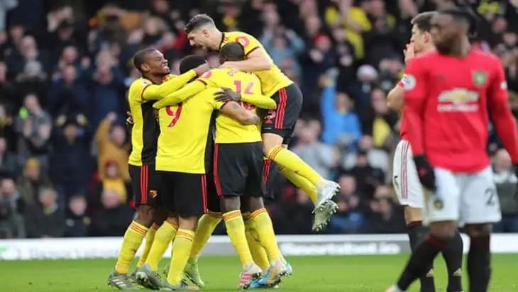 Watford beats Manchester United earn its first home PL win this season